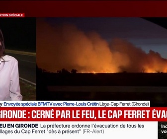 Replay BFM Première - Incendie en Gironde: la préfecture ordonne l'évacuation de 11 villages de la presqu'île du Cap-Ferret