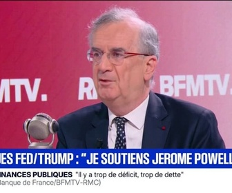 Replay Face à Face - Attaques de Donald Trump contre la Fed: L'indépendance est pour le bien des citoyens, que ce soit aux États-Unis ou en France, affirme François Villeroy de Galhau, gouverneur de la Banque de France