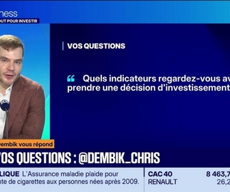 Replay Tout pour investir, la masterclass - Christopher Dembik vous répond - Décision d'investissement, les indicateurs à regarder - 03/07
