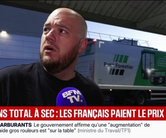 Replay BFM Première - Sur le mois, ça représente un très gros budget: les Français paient le prix fort de la flambée des prix du carburant