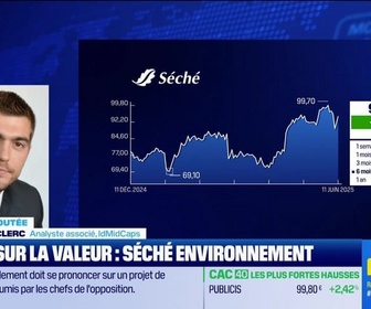 Replay BFM Bourse - Valeur ajoutée : Ils apprécient Séché Environnement -11/06