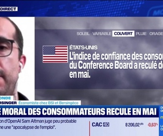 Replay BFM Bourse - L'éco du monde : Indicateur du jour, la confiance des consommateurs US (Conference Board) - 26/05