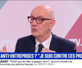 Replay Face à Face - Budget: Roland Lescure, ministre de l'Économie, appelle les patrons à s'engager plutôt que de râler