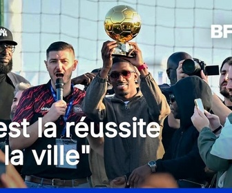 Replay ROBIN DE BFM - Ousmane Dembélé présente son Ballon d'or à Évreux, là où il a grandi
