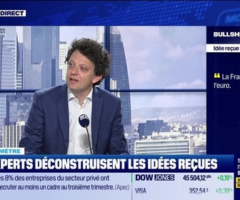 Replay BFM Bourse - Bullshitomètre : La France plombe l'euro - FAUX répond Thibault Prébay - 27/08