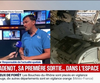 Replay BFM Première - 6h30 d'opération: les détails de ce qui attend Sophie Adenot à l'extérieur de la station spatiale internationale