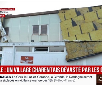 Replay BFM Première - Canicule: le village de Loulay (Charente-Maritime) dévasté par les orages