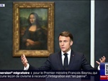 Replay 20H BFM - L'IMAGE DU 20H - Emmanuel Macron aux côtés de la Joconde pour lancer le plan de rénovation du musée du Louvre