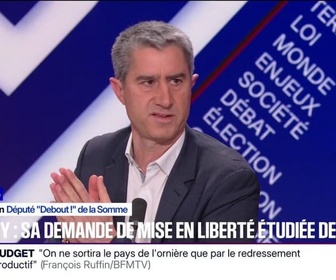 Replay BFM Politique - Nicolas Sarkozy: Qu'il reste en prison et qu'il y reste le plus longtemps possible, réclame François Ruffin