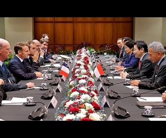 Replay Emmanuel Macron annonce un nouveau partenariat stratégique global entre la France et Singapour