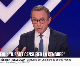 Replay BFM Politique - Conseil constitutionnel : Je veux que le peuple puisse censurer la censure, déclare Bruno Retailleau, candidat Les Républicains à l'élection présidentielle