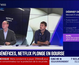 Replay Tech & Co, la quotidienne - Peu de bénéfices, Netflix plonge en bourse - 21/10