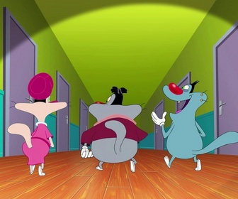 Replay Oggy et les cafards - S04 E11 - La visite