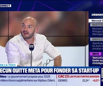 Replay Tech & Co, la quotidienne - Yann LeCun quitte Meta pour fonder sa start-up - 12/11