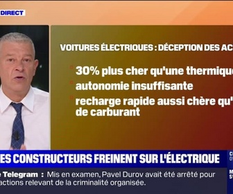 Replay La chronique éco - Pourquoi les constructeurs automobiles ralentissent la production de véhicules électriques