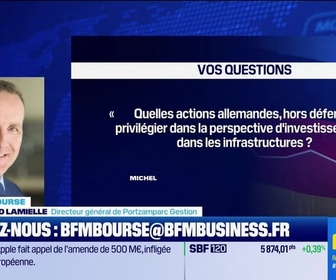 Replay BFM Bourse - Culture Bourse : Quelles actions allemandes, hors défense, privilégier dans la perspective d'investissements dans les infrastructures ? par Antoine Larigaudrie - 07/07