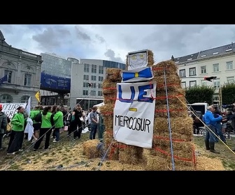 Replay Les agriculteurs manifestent à Bruxelles contre l'accord commercial UE-Mercosur