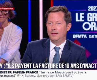 Replay Le Grand Oral 2027 - On a un État qui s'endette pour payer les retraites de nos aînés, dénonce François-Xavier Bellamy, vice-président des Républicains