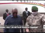 Replay Journal de l'Afrique - Le président ghanéen veut convaincre les pays de l'AES de revenir au sein de la Cedeao