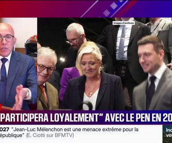 Replay BFM Politique - Présidentielle 2027: Eric Ciotti Premier ministre de Marine Le Pen, ce n'est pas du tout mon sujet, affirme le président de l'UDR