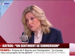 Replay Face à Face - Propos de François Bayrou sur l'immigration: Je n'aurais jamais tenu ces propos, ils me gênent, déplore Yaël Braun-Pivet