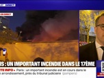 Replay 20H BFM - Incendie à Paris: Le centre de tri est complètement détruit, mais il n'y a pas de propagation pour le moment à d'autres bâtiments, indique Geoffroy Boulard (maire LR du 17ème arrondissement)