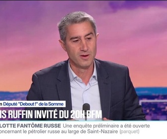 Replay 20H BFM - Grève du 2 octobre: C'est un avertissement, indique François Ruffin, député Debout! de la Somme
