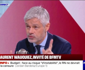 Replay Face à Face - Budget: Il faut sortir la France de cette espèce de système socialo-étatiste, estime Laurent Wauquiez (LR)