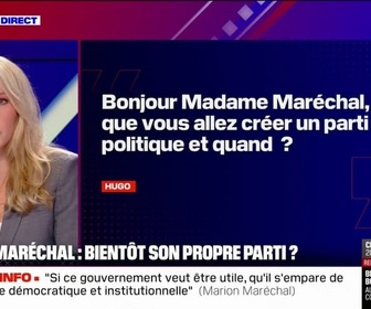 Replay BFM Politique - Je souhaite la victoire du camp national, affirme Marion Maréchal