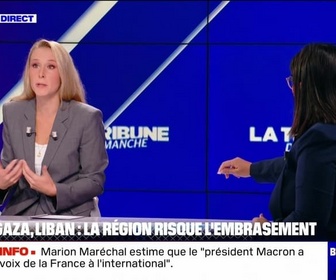 Replay BFM Story Week-end - Il ne faut pas que le Hezbollah entraine avec lui le Liban dans une guerre totale, Marion Maréchal - 29/09