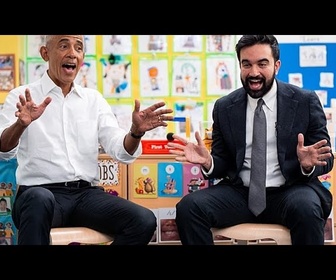 Replay Obama et Mamdani chantent avec des enfants lors d'une première rencontre à New York