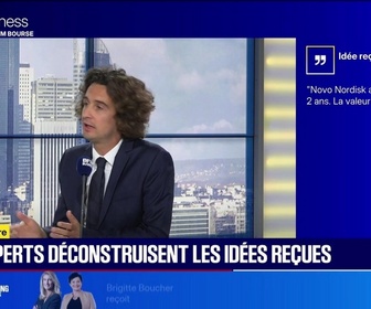 Replay BFM Bourse - Mythomètre : Novo Nordisk a perdu 75% en 2 ans. La valeur est morte. FAUX répond Jean-Benoit Gambet - 28/09