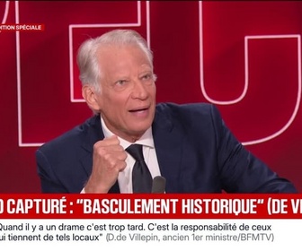 Replay BFM Politique - Capture de Nicolás Maduro: C'est un basculement historique, estime Dominique de Villepin, ancien Premier ministre