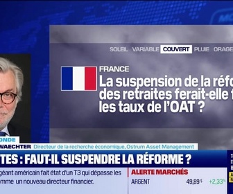 Replay BFM Bourse - L'éco du monde : Retraites : une suspension de la réforme ferait-elle flamber les taux français ? - 09/10