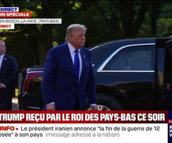 Replay 20H BFM - Donald Trump est arrivé pour le dîner à La Haye aux Pays-Bas avant le début du Sommet de l'Otan