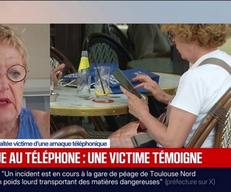 Replay BFM Première - Tout se passe vite: cette retraitée victime d'une arnaque téléphonique témoigne