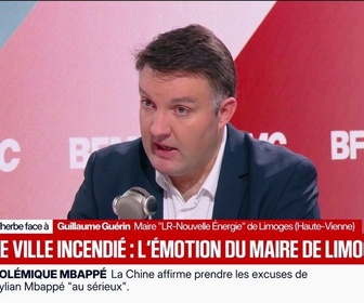 Replay Face à Face - Violences du 17 octobre: Guillaume Guérin, maire LR-Nouvelle Énergie de Limoges, assure que certains policiers municipaux se sont vu mourir