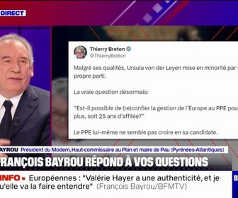 Replay BFM Politique - Europe: Est-ce que vous soutenez la candidature de Von der Leyen à la Commission européenne? Ou êtes-vous d'accord avec Thierry Breton?