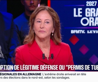 Replay Le Grand Oral 2027 - Présomption de légitime défense: Cette loi est inutile, estime Ségolène Royal, candidate à la primaire socialiste