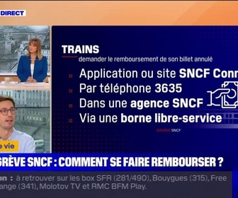 Replay C'est votre vie - Grève SNCF: comment se faire rembourser si son train est annulé?