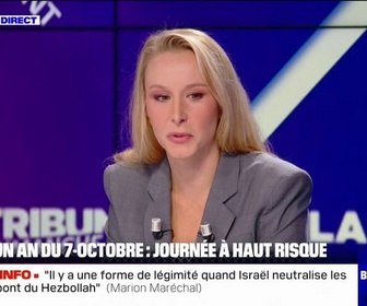 Replay BFM Politique - Je ne crois pas que la solution soit dans l'interdiction totale, précise Marion Maréchal au sujet des manifestations pro-palestiniennes