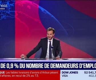 Replay Le 18h Eco - Nouveaux signes de faiblesse sur le front de l'emploi
