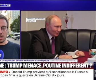 Replay 20H BFM - Guerre en Ukraine: quelle sera l'atittude de Vladimir Poutine face aux menaces de Donald Trump?