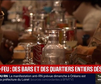 Replay BFM Première - Couvre-feu: des bars et des quartiers entiers désertés à Paris