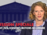 Replay Budget 2026 dernières motions de censure