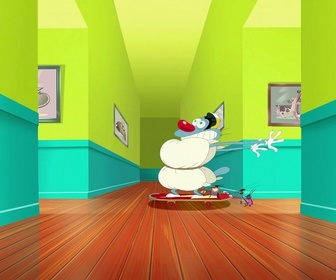 Replay Oggy et les cafards - S04 E55 - Skate attitude