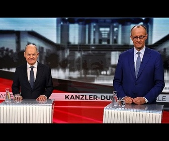 Replay Olaf Scholz et Friedrich Merz s'affrontent lors du dernier débat avant les élections allemandes