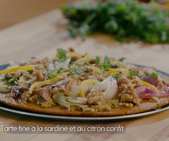 Replay Petits Plats en équilibre - Petits plats à emporter - Tarte sardines et citron confit