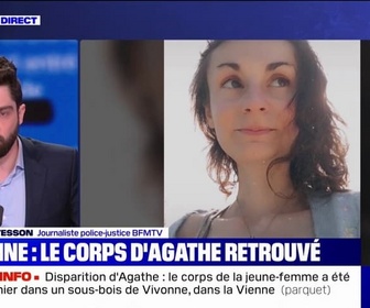 Replay BFM Story - Disparition d'Agathe: le corps de la joggeuse retrouvé au sud de la commune de Vivonne