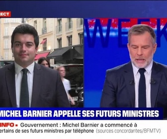 Replay BFM Story Week-end - Story 5 : Michel Barnier appelle ses futurs ministres - 21/09